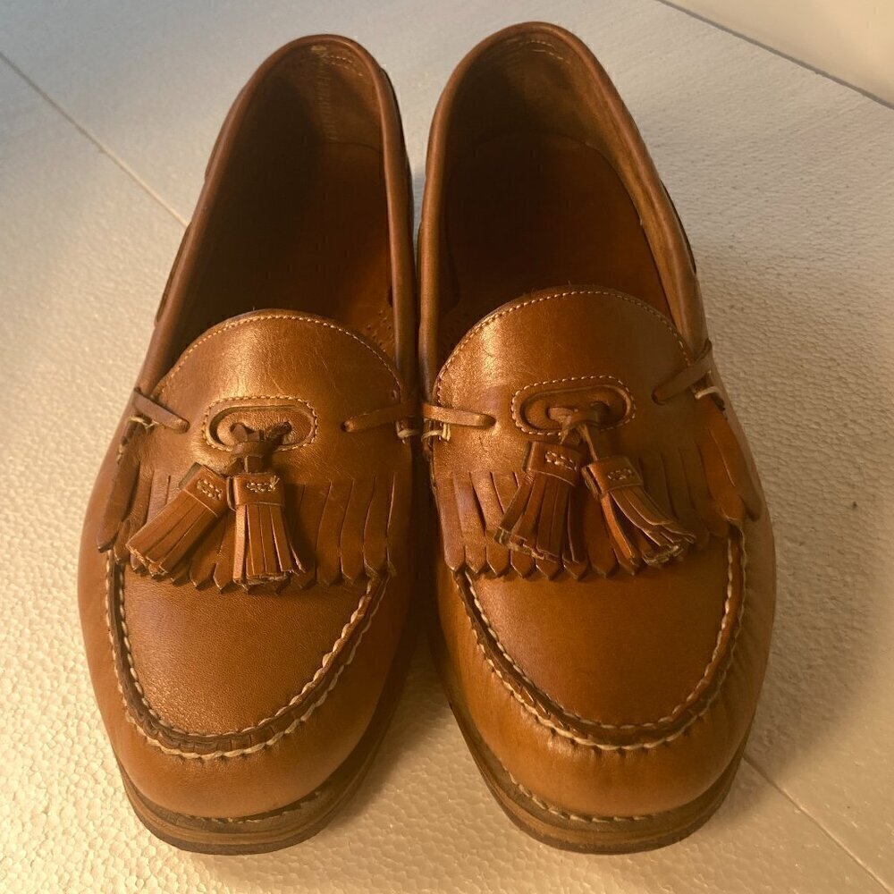 Dexter SZ 13 Vintage Brown Leather Loafers Tassel Classic Wardrobe Essential